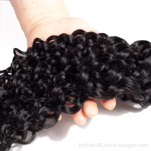 Water Wave brazilian Hair Bundles With Closure Factory Wholesale Price Cuticle Aligned Hair Extensions.